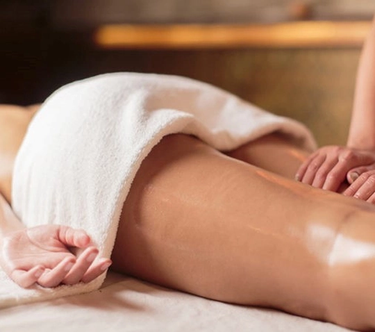 Image d'un massage des jambes